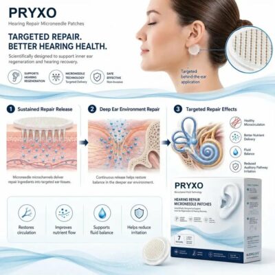 Pryxo™ behind-the-ear cosmetic microneedle patches