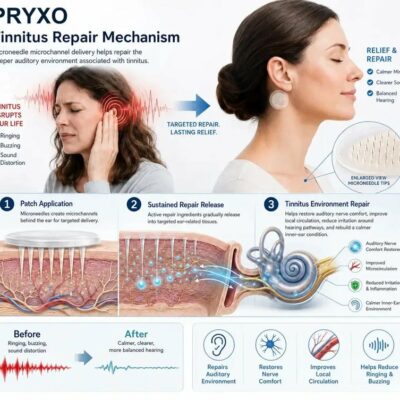 Pryxo™ Hearing Repair Microneedle Patches with Ginkgo Biloba and Panax Ginseng