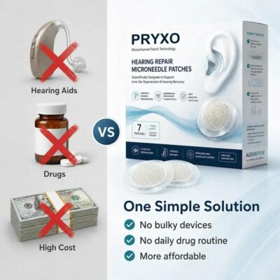 Pryxo™ Hearing Repair Microneedle Patches for 24-hour wear