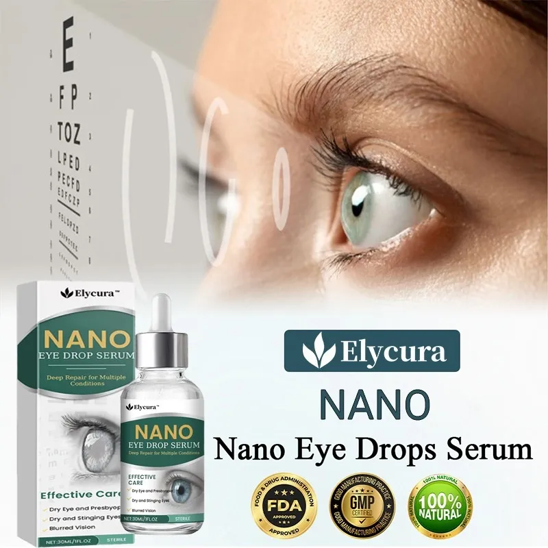 Elycura™ liquid eye care drops with precision applicator