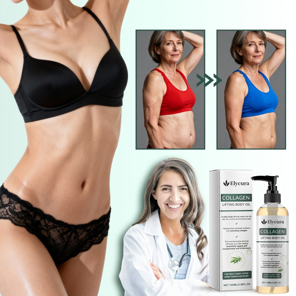 Elycura™ fast-absorbing skincare oil