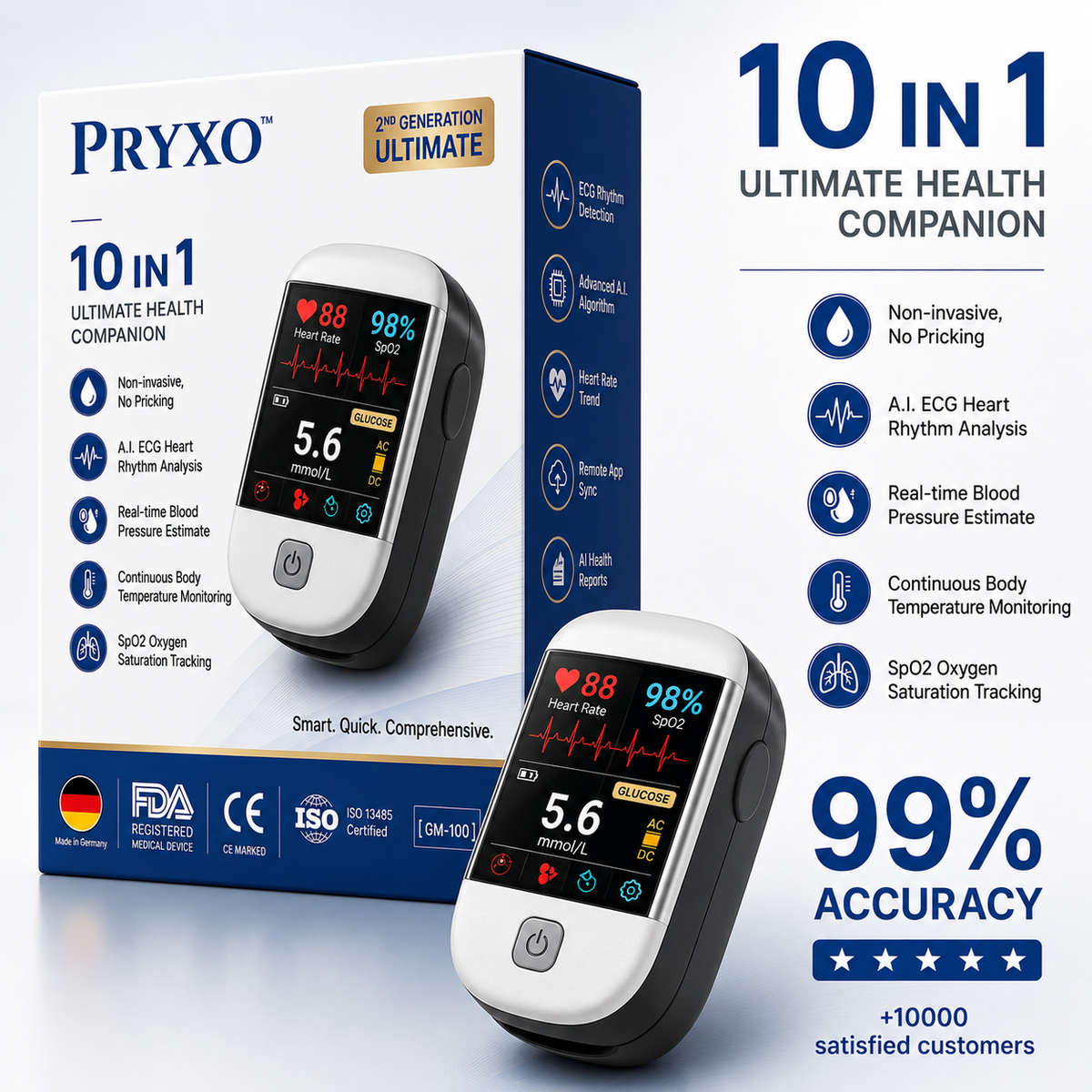 TIWORLD™ portable Bluetooth glucometer