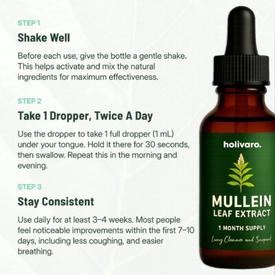Holivaro mullein leaf liquid supplement