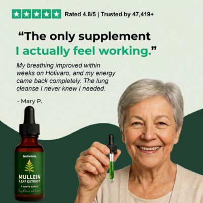 Holivaro mullein and chlorophyll drops